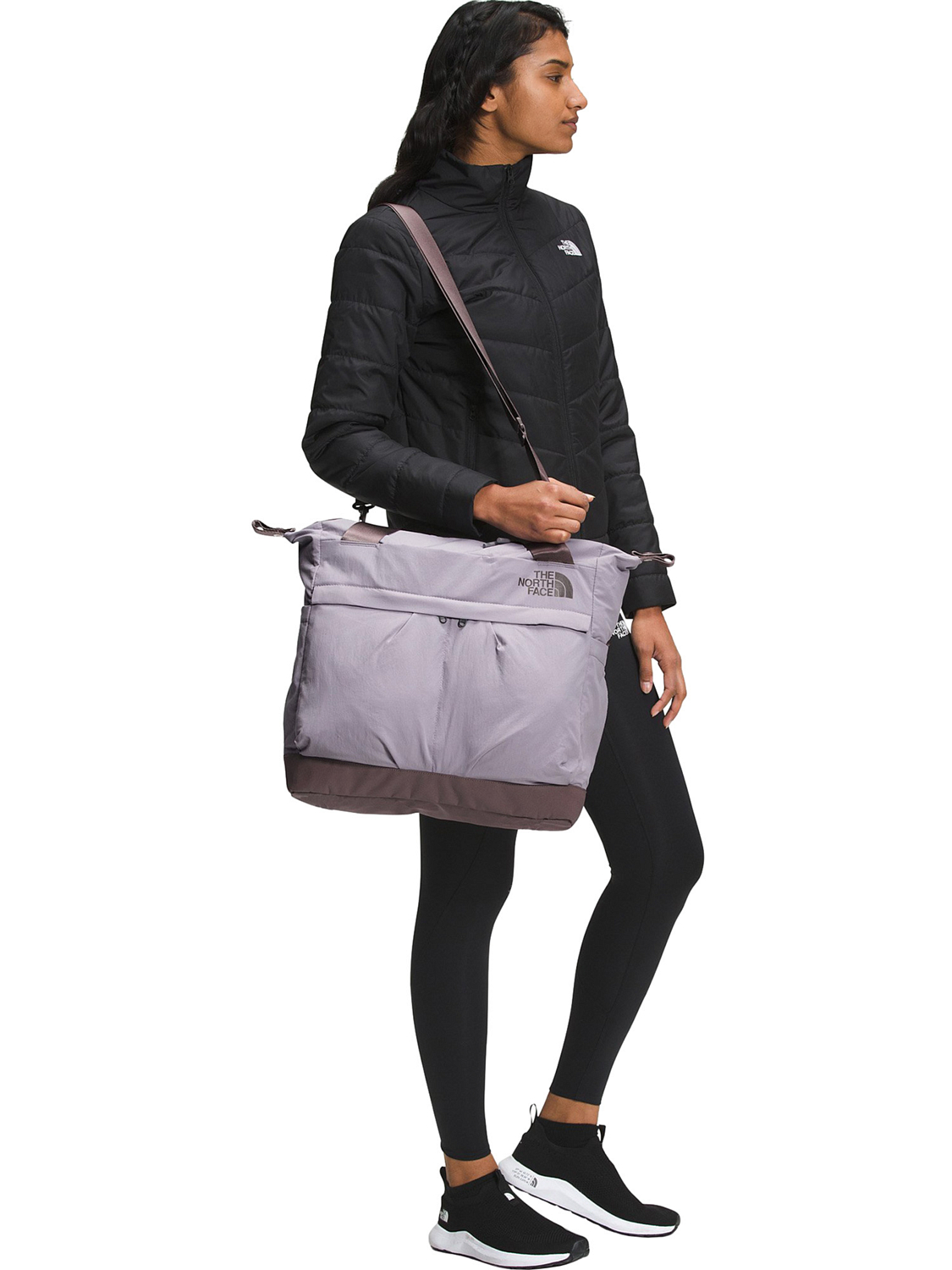 Рюкзак The North Face W Never Stop Tote Minimal Grey/Graphite Purple