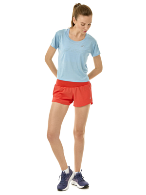 Футболка беговая Asics Race Crop Ss Mist