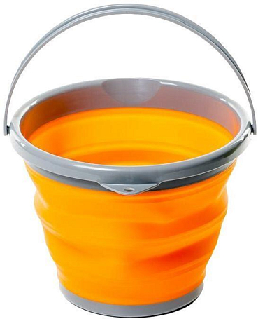 Ведро складное Tramp 2021 Силиконовое 5Л Orange - купить в КАНТе