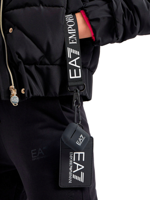 Кошелек EA7 Emporio Armani Air Pods+Card Holder Black/White Logo