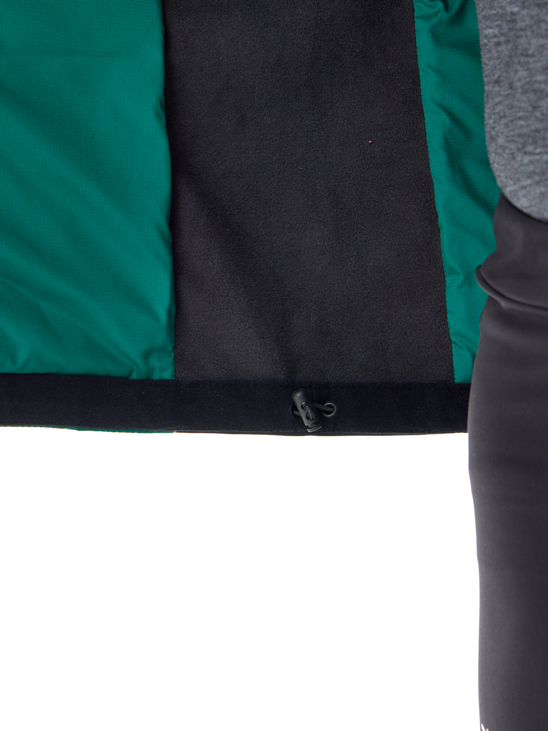 Куртка беговая Nordski Hybrid Hood Black/Alpine Green