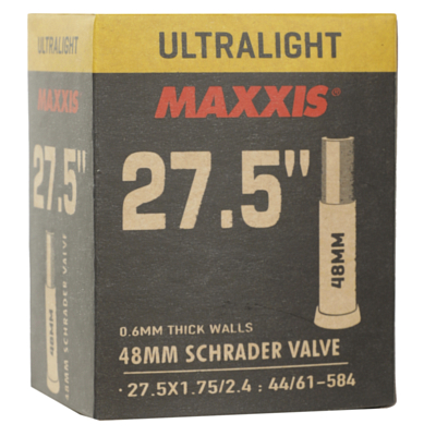 Велокамера Maxxis Ultralight 27.5x1.75/2.4 0.6mm Автонипель 48мм
