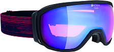 Очки горнолыжные Alpina Scarabeo QMM Black Matt/Blue sph.