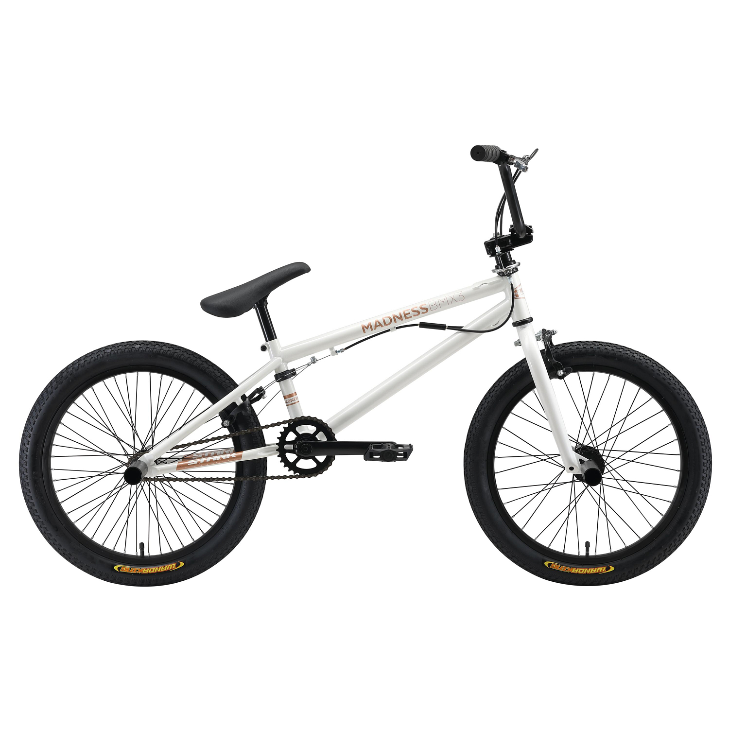 Велосипед Stark Madness BMX 3 2019 Белый/Золотистый