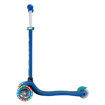 Самокат детский Globber Primo Lights V2 Сине-Зеленый