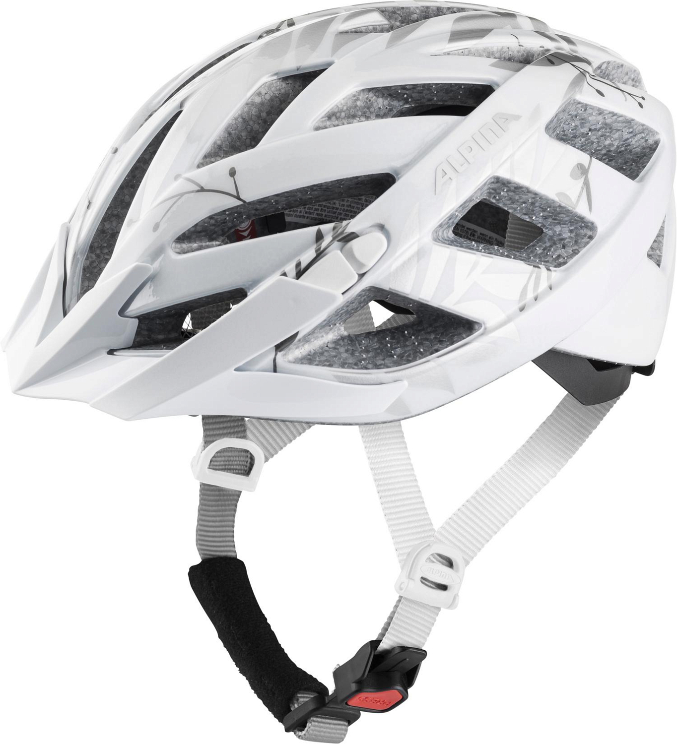 Велошлем Alpina 2021 Panoma 2.0 White/Silver Leafs Gloss