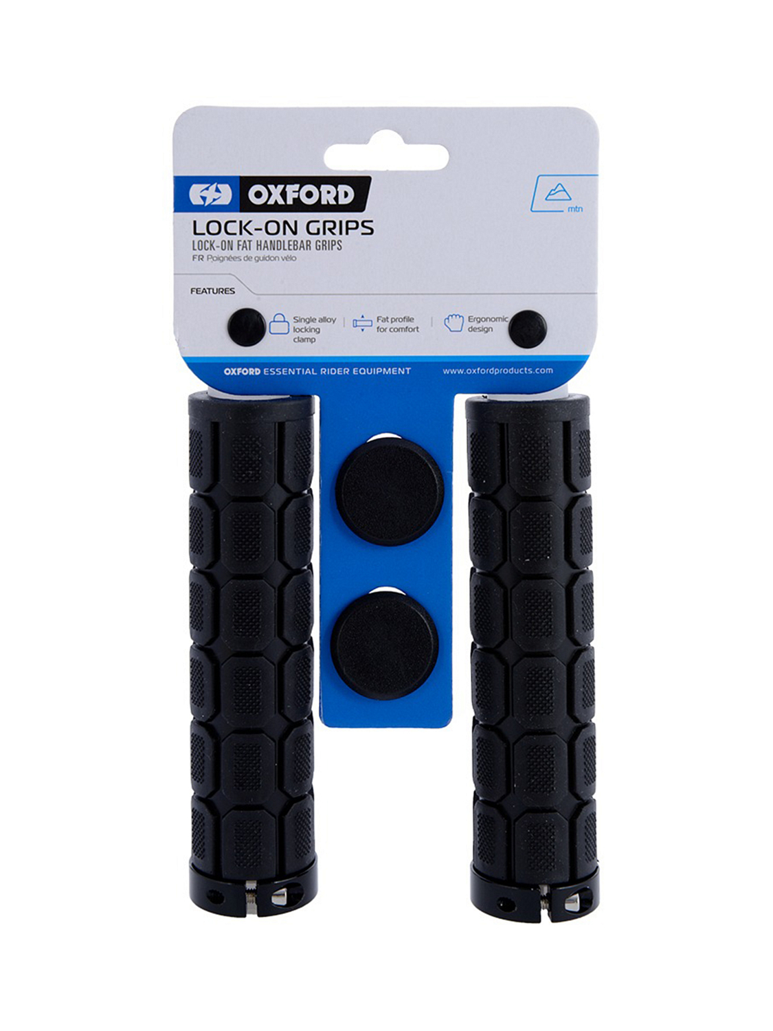 Грипсы Oxford Lock On Fat Grips Black