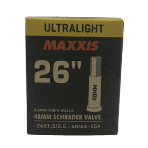 Велокамера Maxxis Ultralight 26X1.50/2.50 40/63-559 0.6mm Автониппель 48 мм