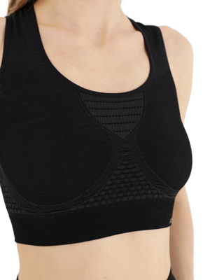 Топ Accapi Skin Tech Crossback Bra Black/Anthracite