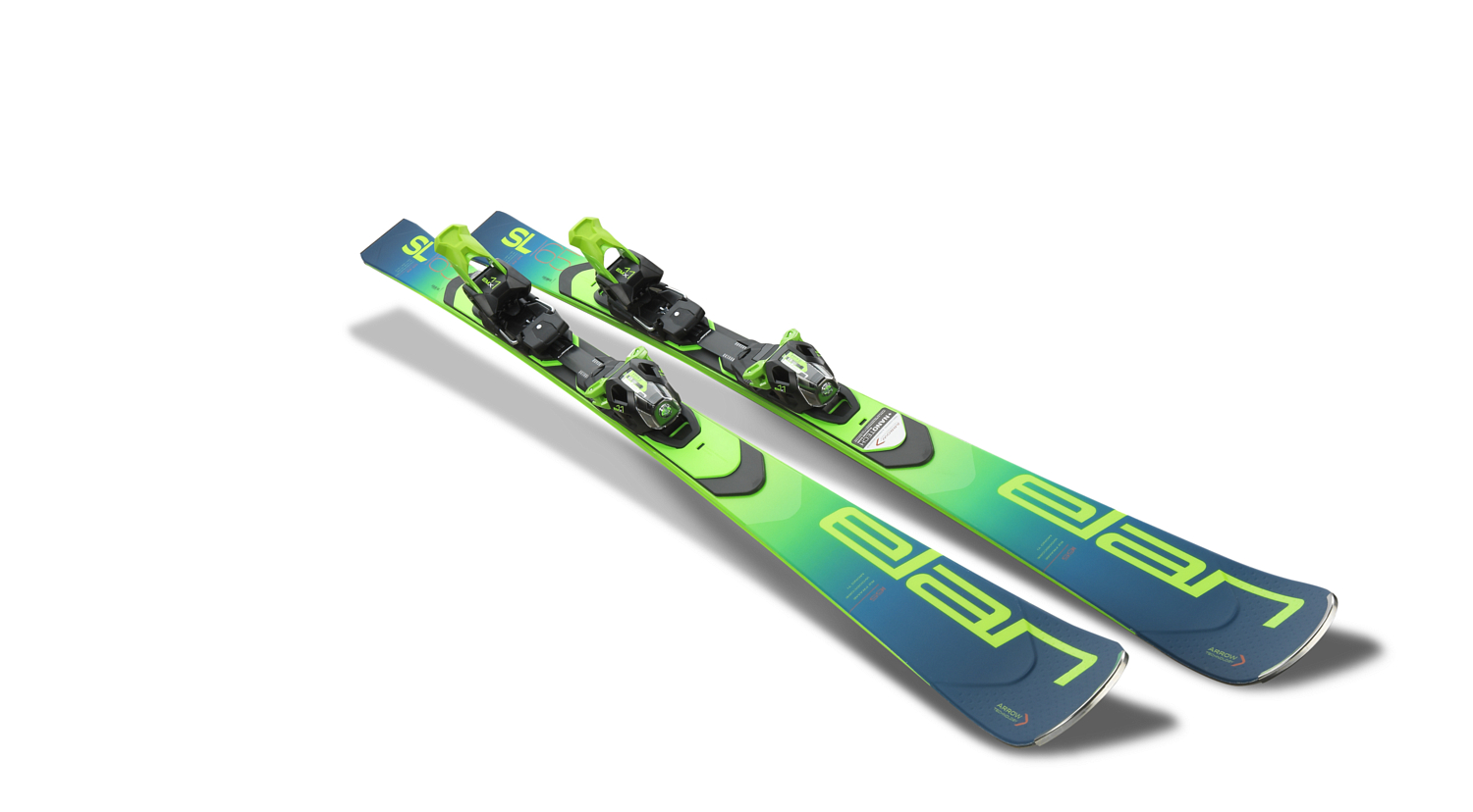 Горные лыжи с креплениями ELAN SL FUSIONX + EMX 11.0 GW FUS. X BLK/GRN