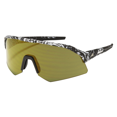 Очки солнцезащитные ALPINA Sonic Hr Q-Lite Blackbird Matt/Q-Lite Green I Gold Mirror Cat.3