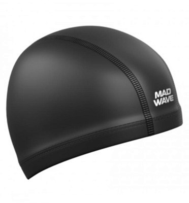 Шапочка для плавания MAD WAVE Put Coated Black
