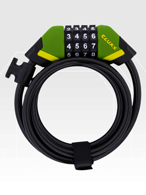Замок велосипедный CLUXX Gardia 850C Green/Black