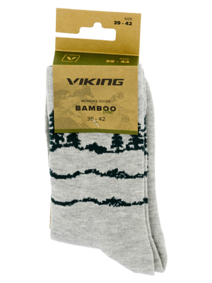 Носки VIKING Boosocks Mid Bamboo Light Grey
