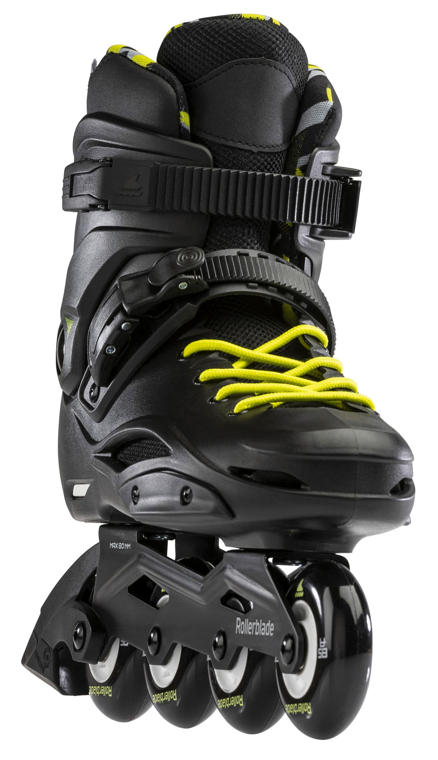 Роликовые коньки Rollerblade RB Cruiser Black/Neon Yellow