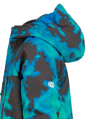 Куртка сноубордическая детская 686 Geo Insulated Greenery Nebula/Colorblock