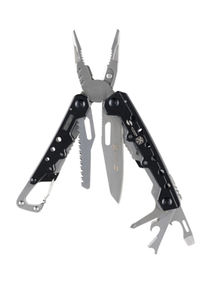 Мультиинструмент Stinger Knives 105x40 мм 12 функций сталь Чёрный/Серебристый