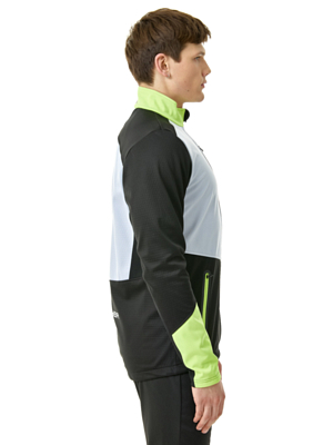Куртка беговая FISCHER Softshell Warm Black/Grey