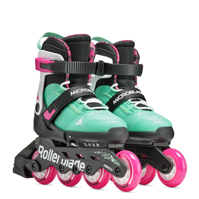 Роликовые коньки Rollerblade Microblade XT Black/Sea Green