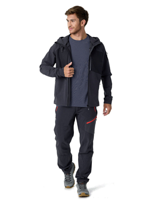 Куртка Ternua Demin Hard Hood Whales Grey/Black