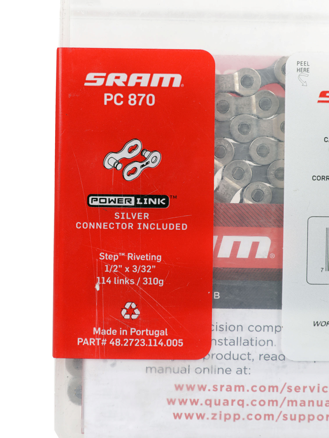 Цепь велосипедная SRAM Pc870 6/7/8 Speed + Powerlink