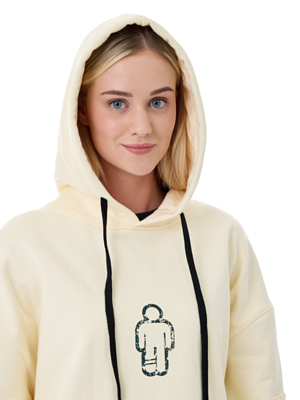 Толстовка ROMP Crack Hoodie Ivory