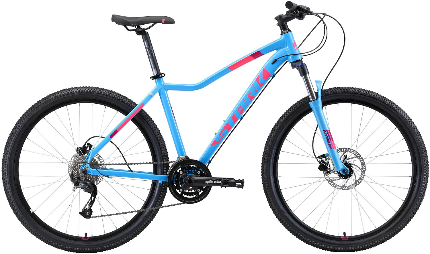 Велосипед Stark Viva 27.4 HD 2019 Голубой/Розовый/Белый