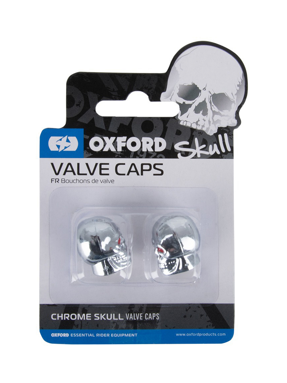Колпачок ниппеля Oxford Skull Valve Caps Silver