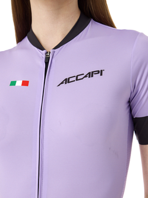 Велоджерси Accapi Short Sleeve Shirt Full Zip W Lavender