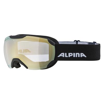 Маска горнолыжная ALPINA Pheos S V Black Matt/V Gold Sph. S1-2