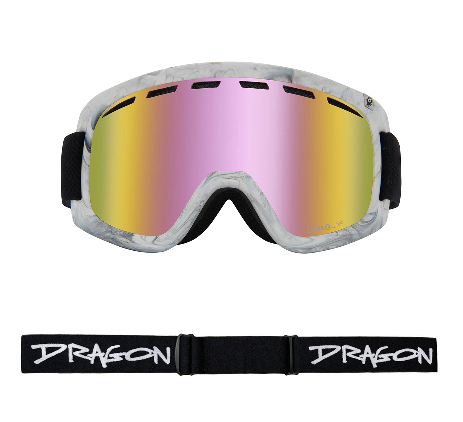 Очки горнолыжные Dragon D1 OTG Sketchy/LL Pink Ion + LL Dark Smoke