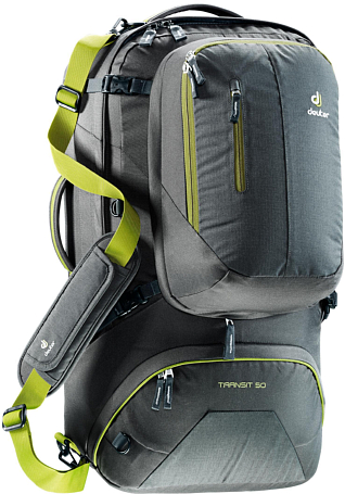 Рюкзак Deuter Transit 50 Anthracite/Moss - купить в КАНТе