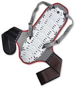 Защита спины NIDECKER Back Support With Body Belt (> mt. 1,75) White/Red