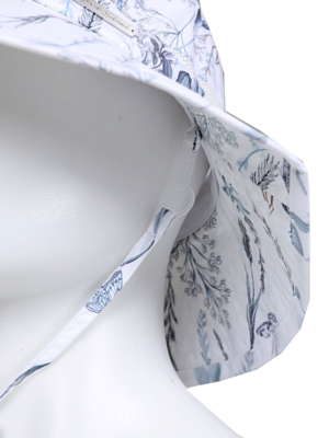 Панама Toread Large brim ultralight hat Grey blue flowers butterfly print