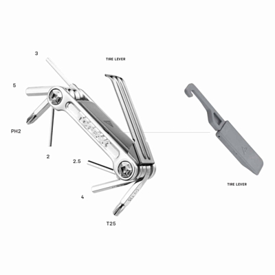 Мультитул велосипедный TOPEAK Mini 9 Pro Silver
