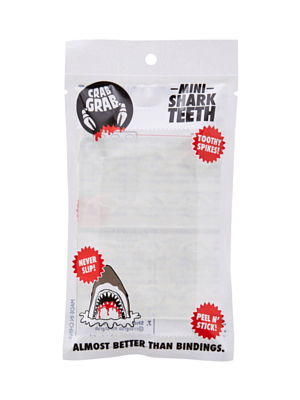 Наклейка на сноуборд CRABGRAB Mini Shark Teeth Clear