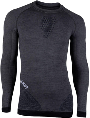 Футболка с длинным рукавом UYN Fusyon Man Underwear Shirt Long Sleeves Grey York/Avio/White