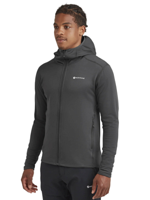 Флисовая куртка Montane Fury Lite Hoodie Midnight Grey