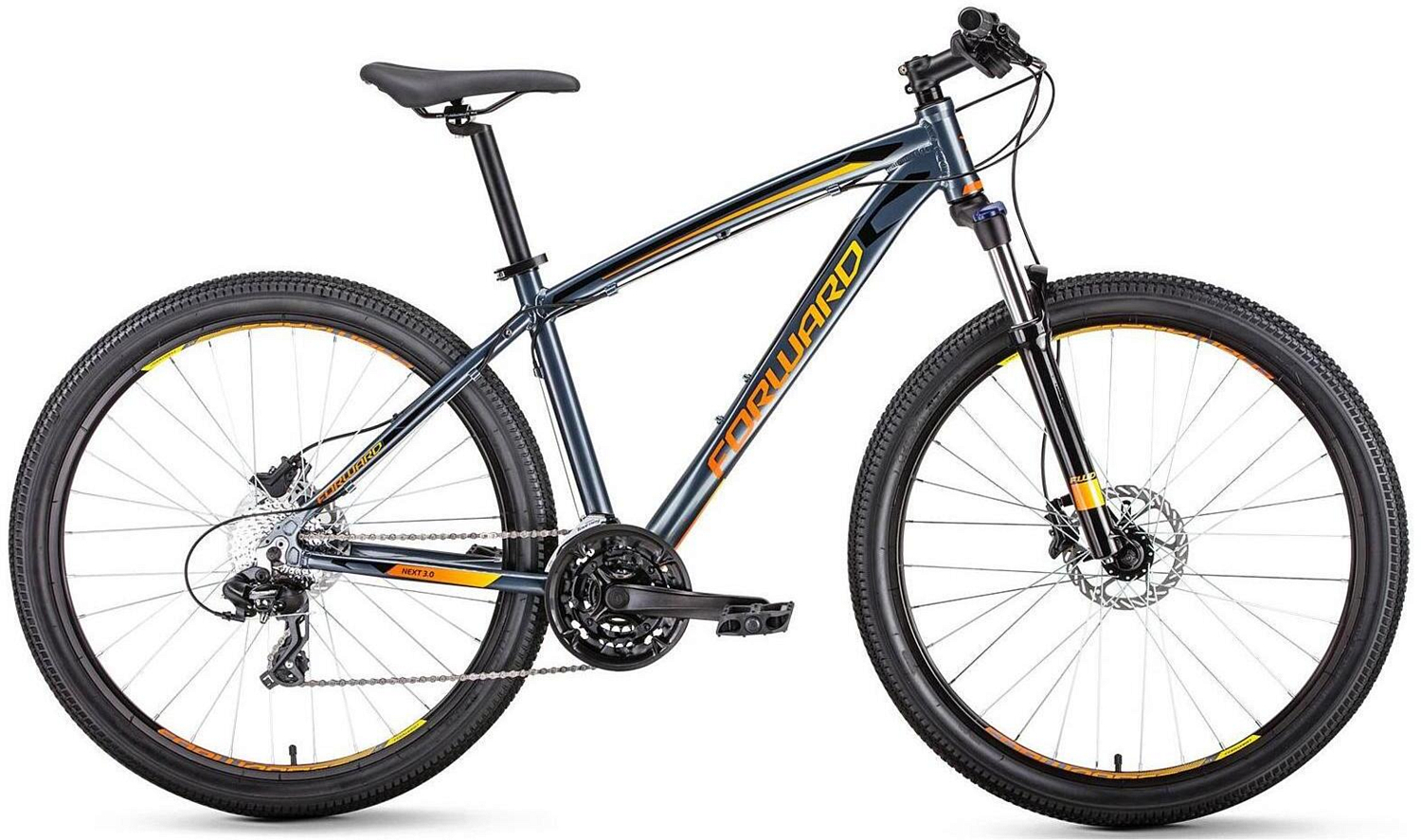 Велосипед Forward Next 27,5 3.0 Disc 2019 Серый/Оранжевый
