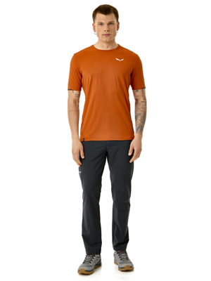 Футболка Salewa Pedroc Dry Hybrid Bombay Brown