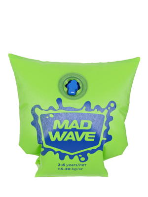 Нарукавники для плавания MAD WAVE Mad Wave 2-6 years Green