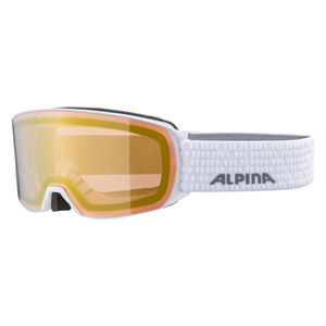 Очки горнолыжные ALPINA Nakiska Qv White Gloss/Qv Gold S2