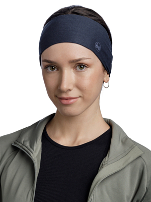 Повязка Buff CoolNet UV Wide Headband Solid Night Blue