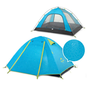 Палатка Naturehike 2022 P-Series Aluminum Pole Tent With New Material 210T65D Embossed Design 2 Man Sea Blue
