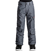 Брюки сноубордические Quiksilver 2017-18 PORTER YOUTH PT B SNPT BSW0 ESTATE BLUE