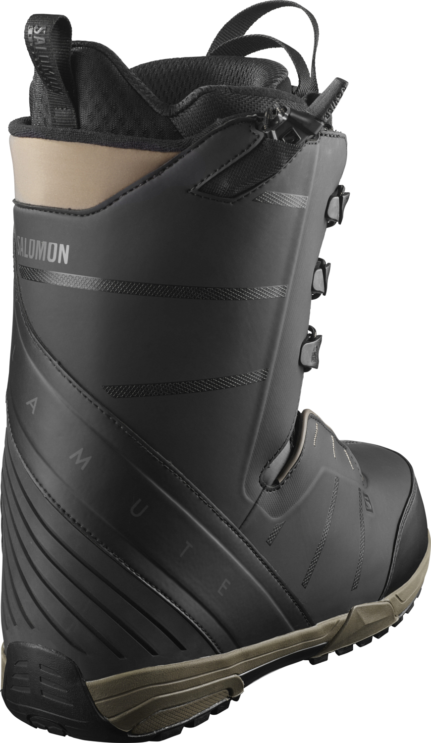 Ботинки для сноуборда SALOMON 2021-22 Malamute Black/Black/Bungee Cor