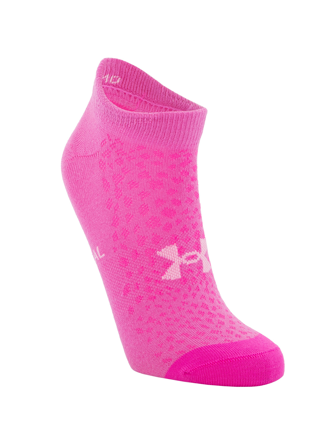 Носки Under Armour Yth Essential No Show 6 Pack Rebel Pink/Lime Surge
