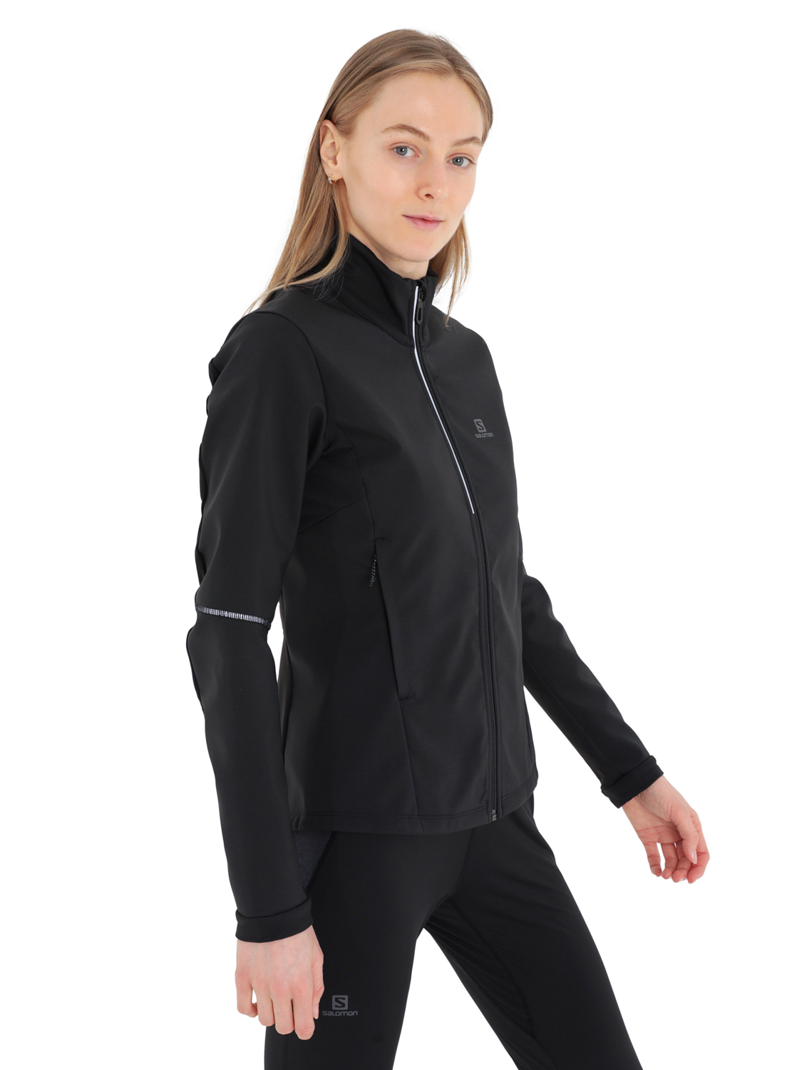 Куртка беговая SALOMON Agile Softshell Jkt W Black