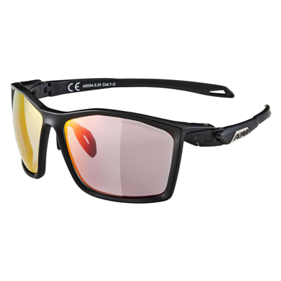 Очки солнцезащитные ALPINA Twist Five QV Black Matt/Quattro/Varioflex Rainbow Mirror Cat.1-3