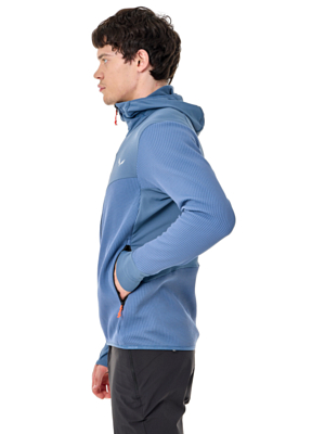 Флисовая куртка Salewa Puez Waffle Hybyrid Hooded Java Blue